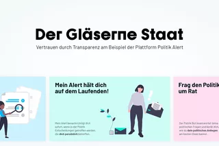 Die Masterarbeit "Der gläserne Staat" von Winona Biber und Julia Thum.