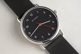 Sonderedition BIOFORA Uhr Zifferblatt schwarz