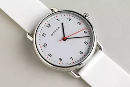 Sonderedition BIOFORA Uhr Zifferblatt weiss