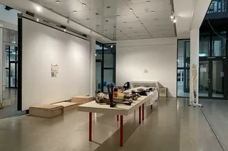 Aufbau Ausstellung Transhuman