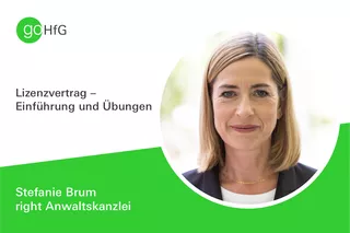 Stefanie Brum mit grünem Balken farbig